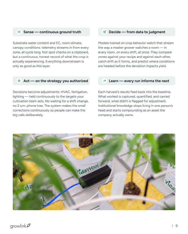 Substrate sensor monitoring plant health