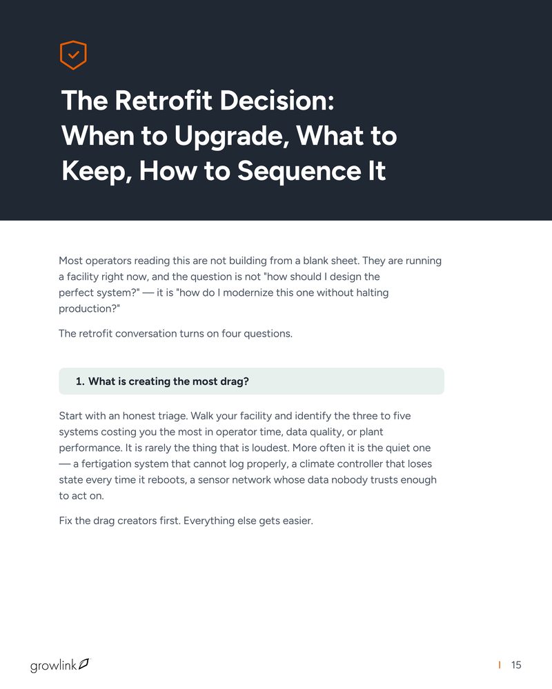 The Retrofit Decision — when to upgrade, what to keep