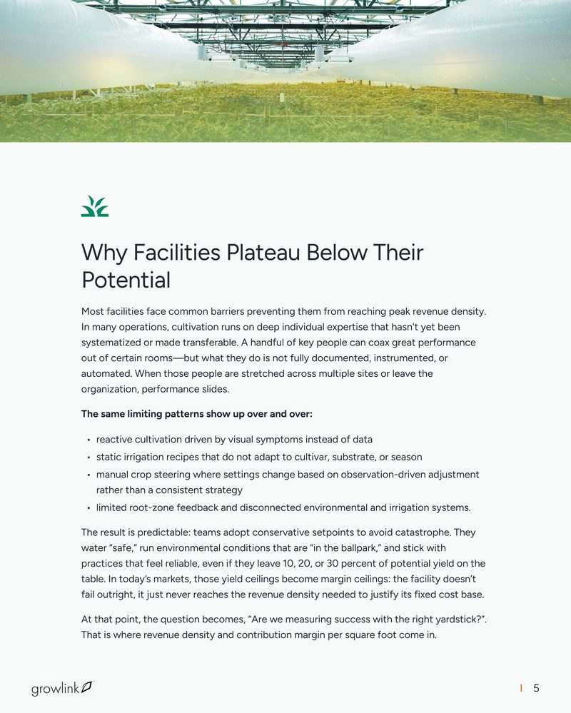 Why facilities plateau below their potential